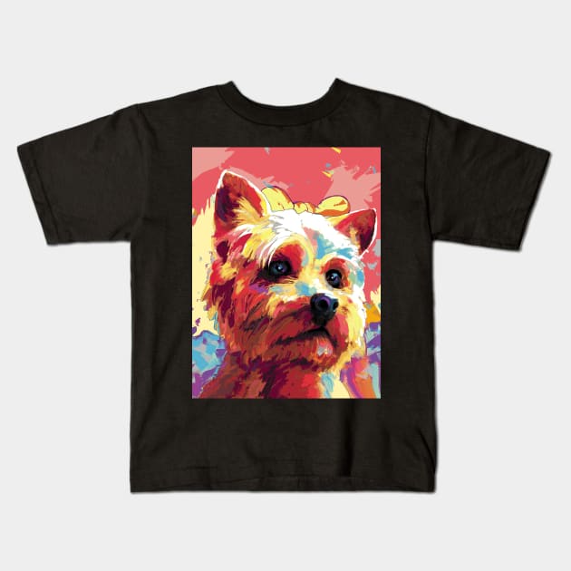 Yorkshire terrier Kids T-Shirt by mailsoncello